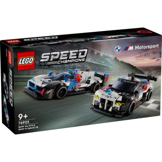 Lego speed champions 76922 bmw m4 gt3 en bmw m hybrid v8 racewagens