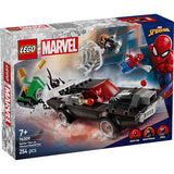 Lego super heroes 76309 spider-man vs. venoms klassieke auto