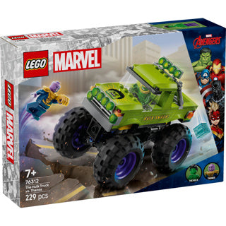 Lego marvel 76312 de hulk truck vs. thanos