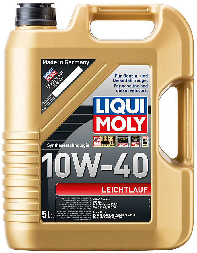 Liqui moly motorolie zachtlopend easy-running 10w-40 5 ltr lm