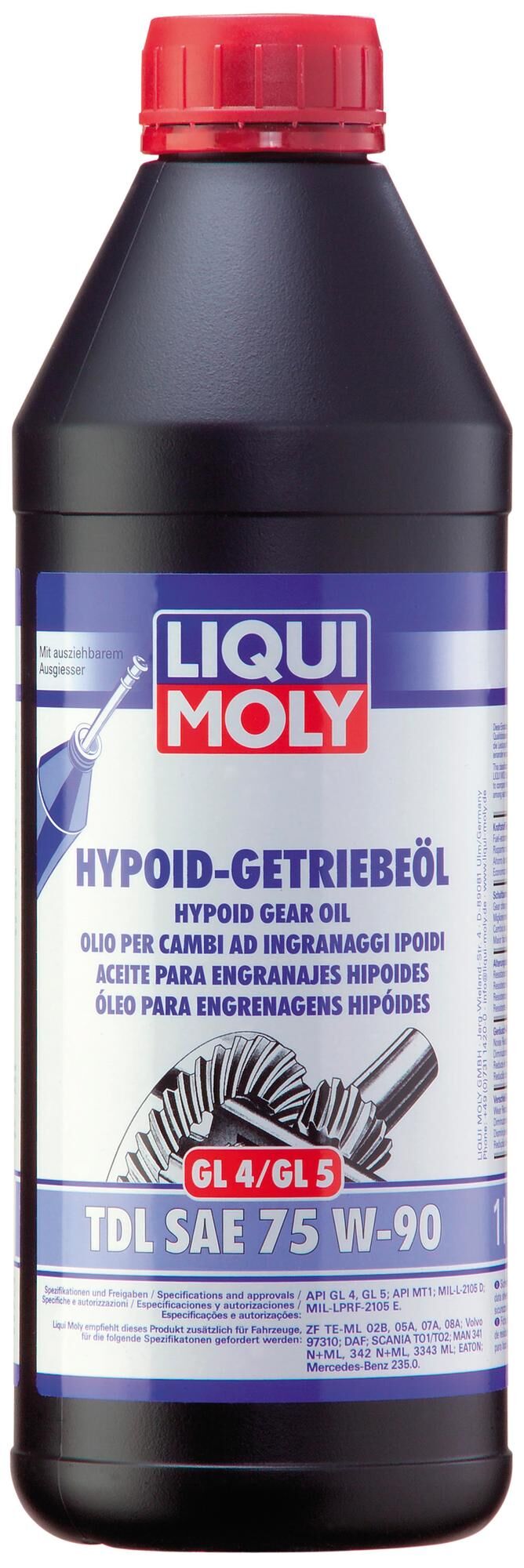 Liqui moly transmissieolie tdl hyp. gear oil 75w90 1l