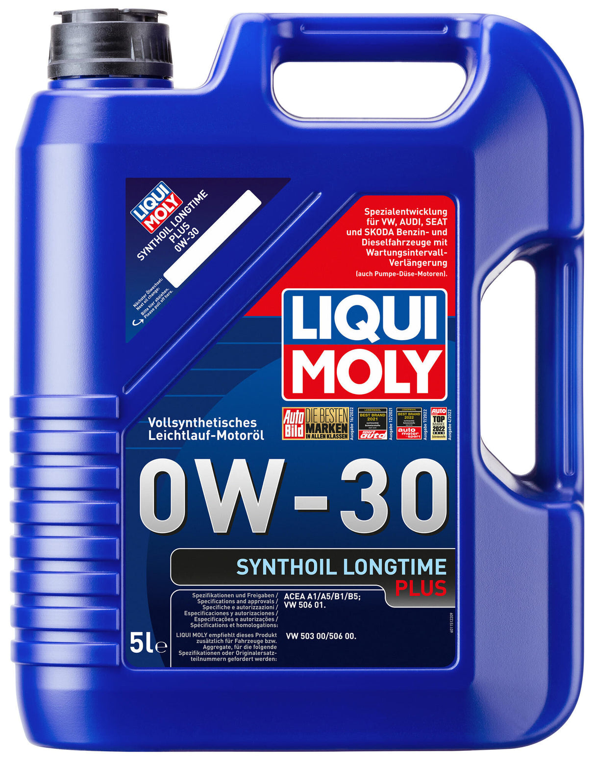 Liqui moly motorolie longtime plus . synth.longtime plus 0w-30 lm 5 ltr.