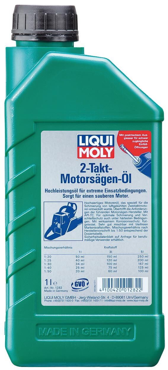 Liqui moly motorolie 2-takt-motorsägen-öl 2-stroke-engine-saw-oil lm 1ltr.