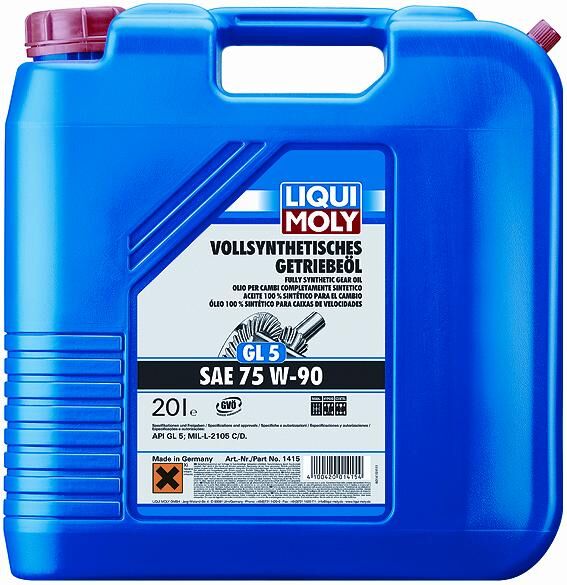 Liqui moly transmissieolie gl5 getr.oel 75w90 gl5 20l lm