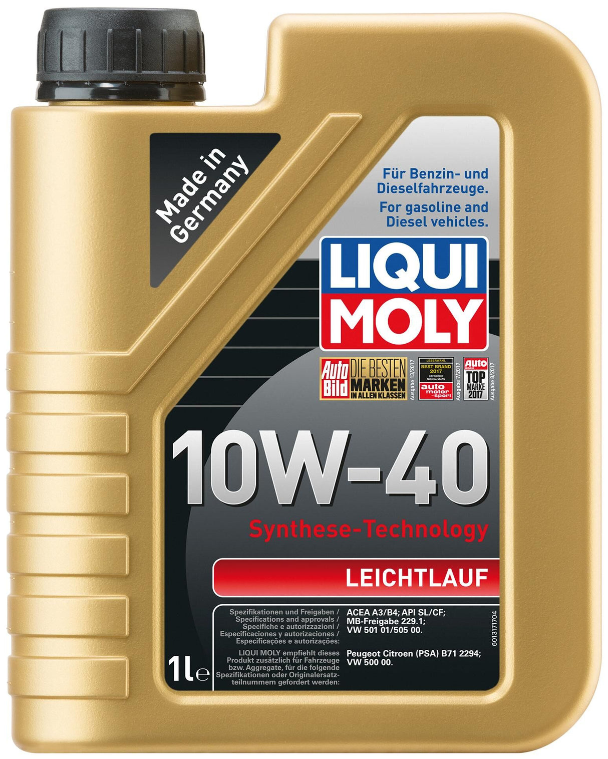 Liqui moly motorolie zachtlopend smooth running 10w-40 lm 1 ltr.