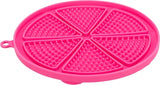 Trixie lik'n'snackmat met zuignappen siliconen roze