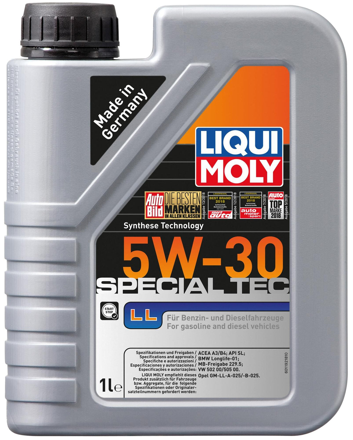 Liqui moly motorolie special tec ll . special tec ll 5w-30 1l motoroil