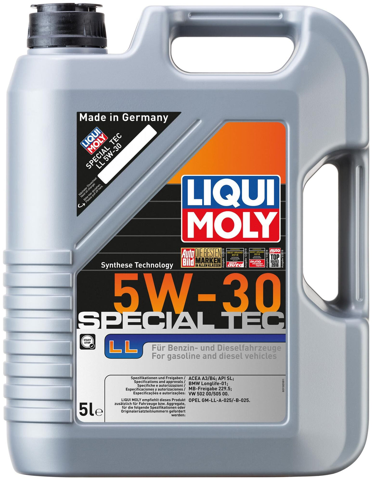Liqui moly motorolie special tec ll . special tec ll 5w-30 5l motoroil