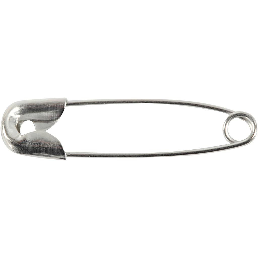 Creativ company veiligheidsspelden, l: 22 mm, dikte 0,6 mm, zilver, 100 stuk 1 doos