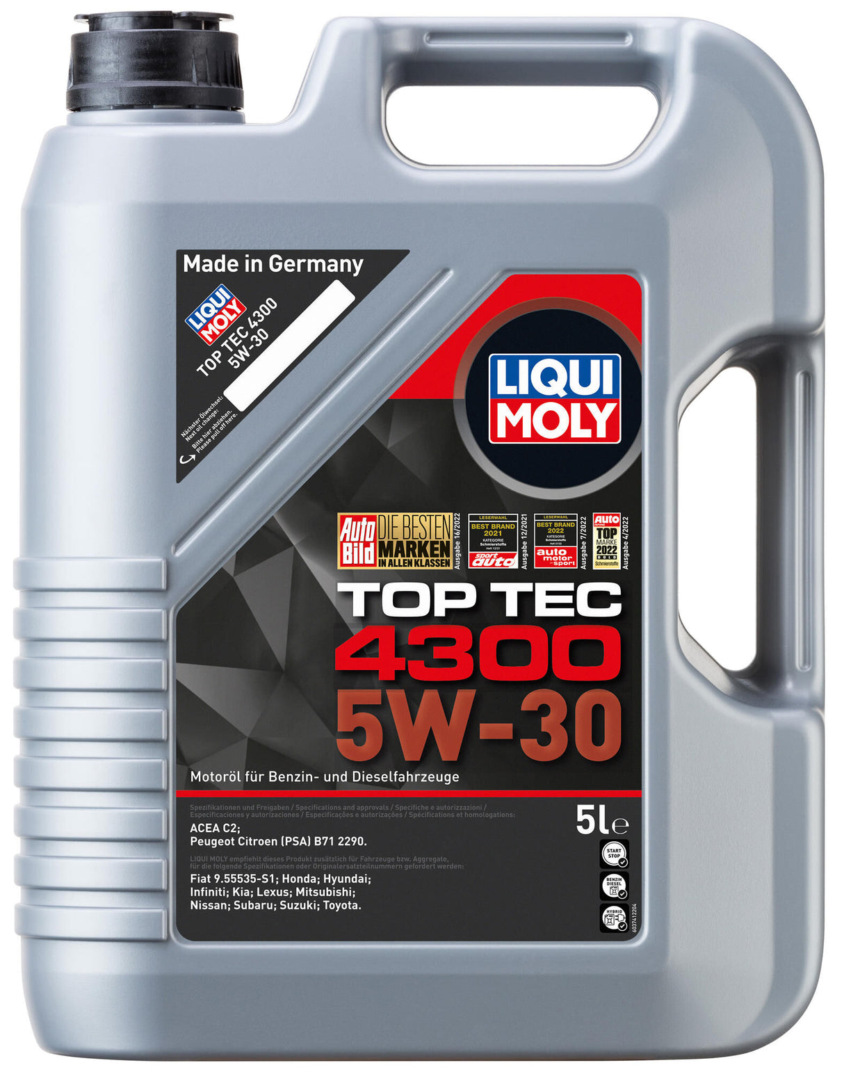 Liqui moly motorolie top tec 4300 . motoroel toptec4300 5w-30 lm 5 ltr.