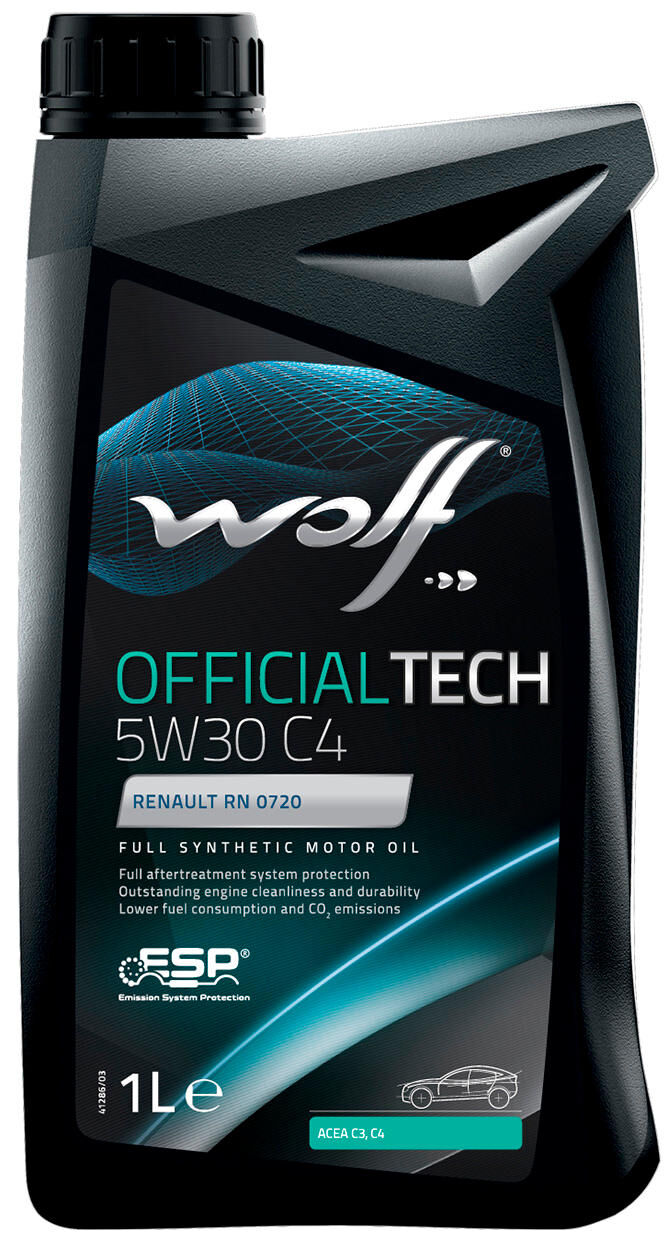 Wolf motorolie officialtech c4 . motoroil 5w30 1l officialtech c4