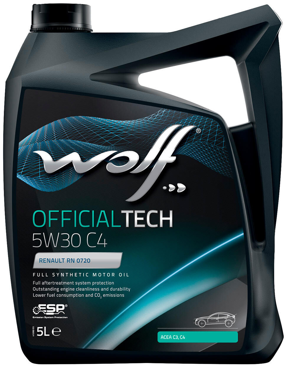 Wolf motorolie officialtech c4 . motoroil 5w30 5l officialtech c4