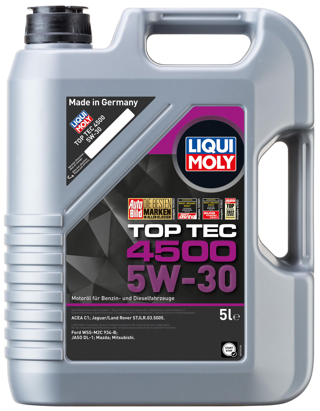 Liqui moly motorolie top tec 4500 . top tec 4500 5w-30 5l