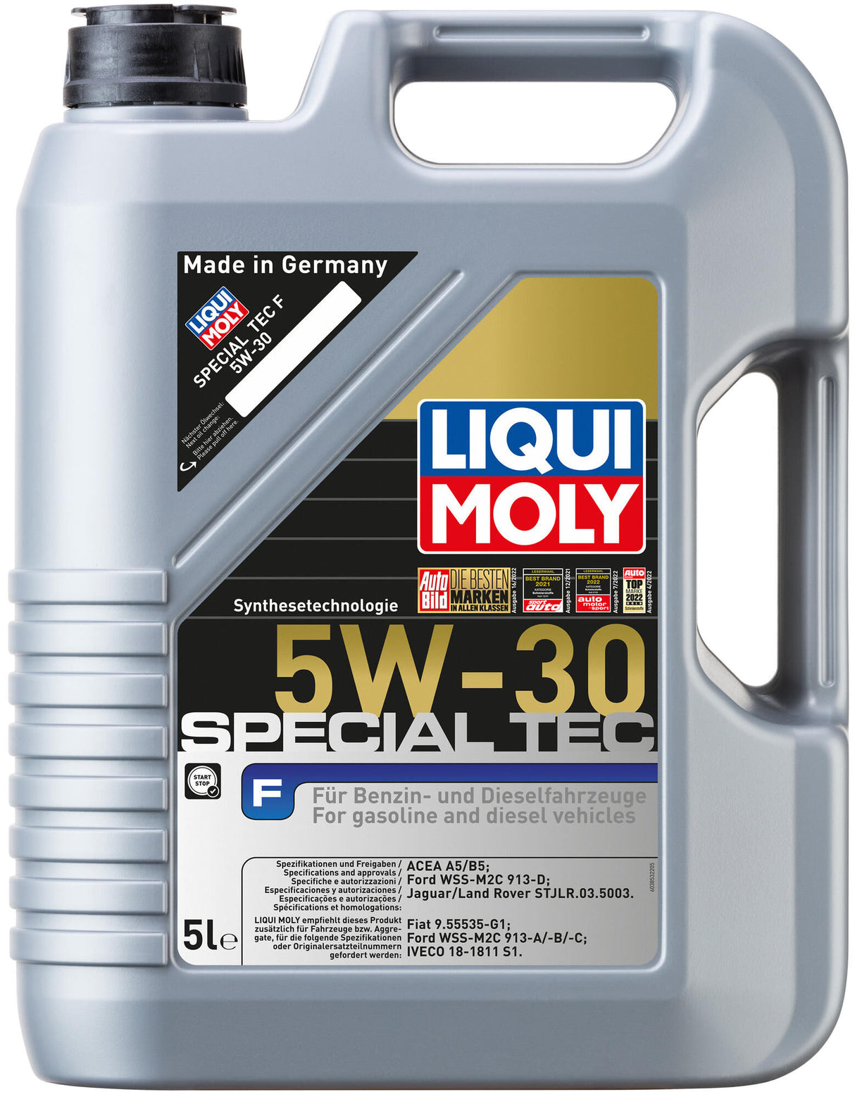 Liqui moly motorolie special tec f . special tec f 5w-30 5l motoroil