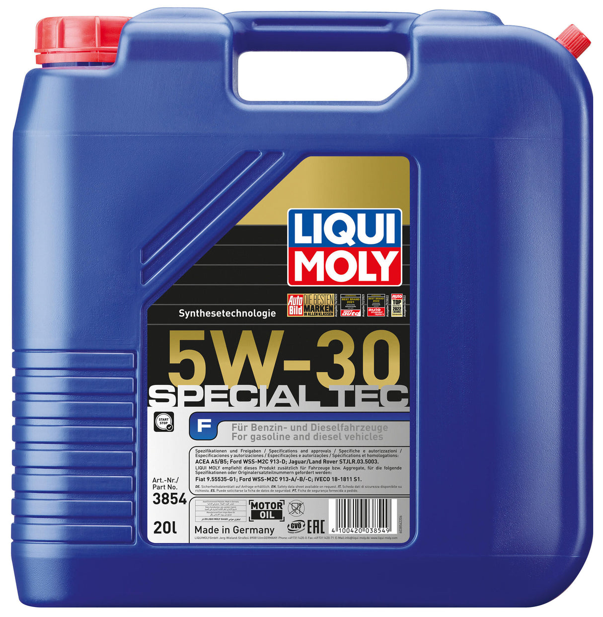 Liqui moly motorolie special tec f . special tec f 5w-30 20l motoroil