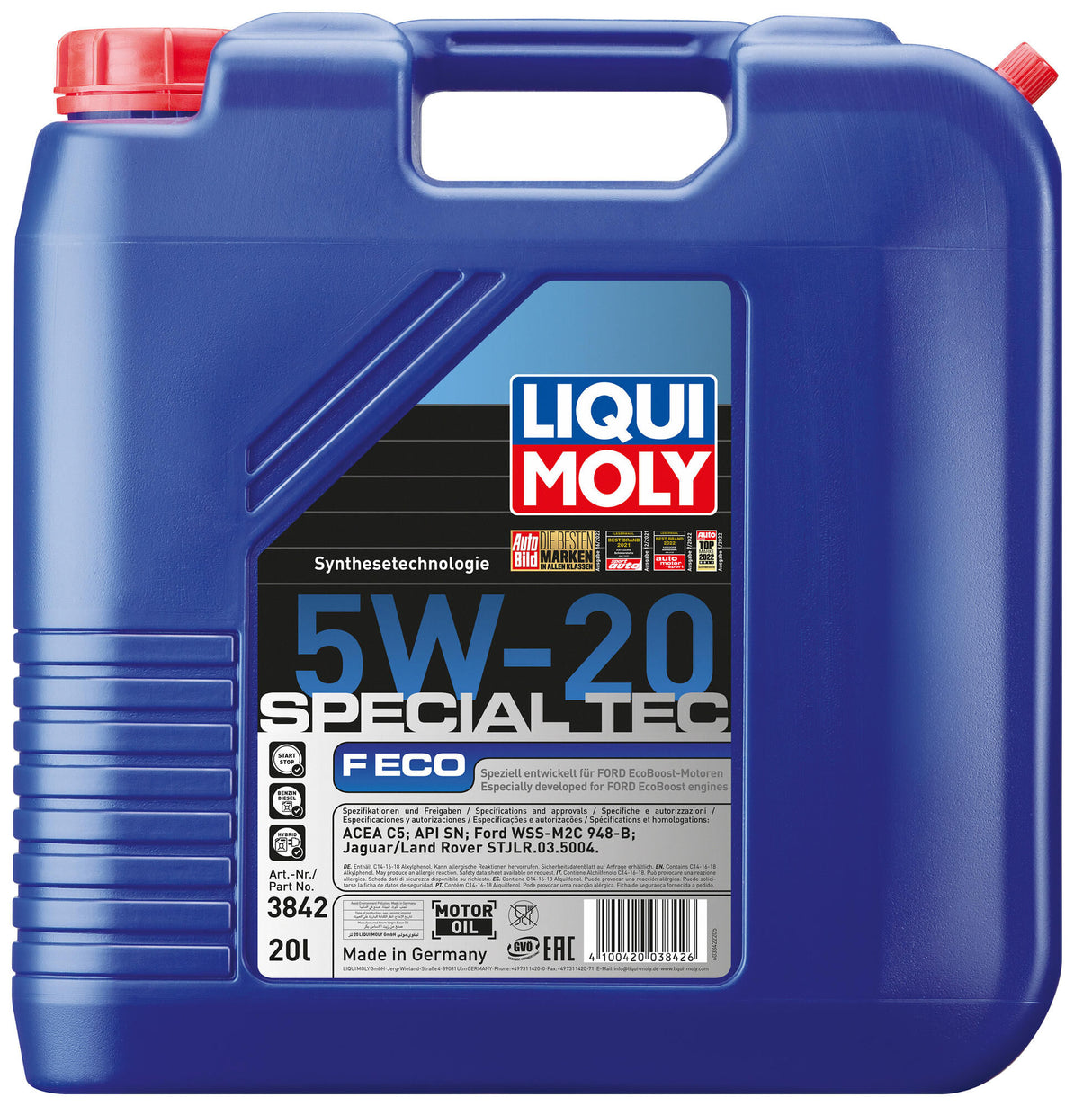Liqui moly motoroliën special tec f eco . spec.tec f eco 5w-20 20l