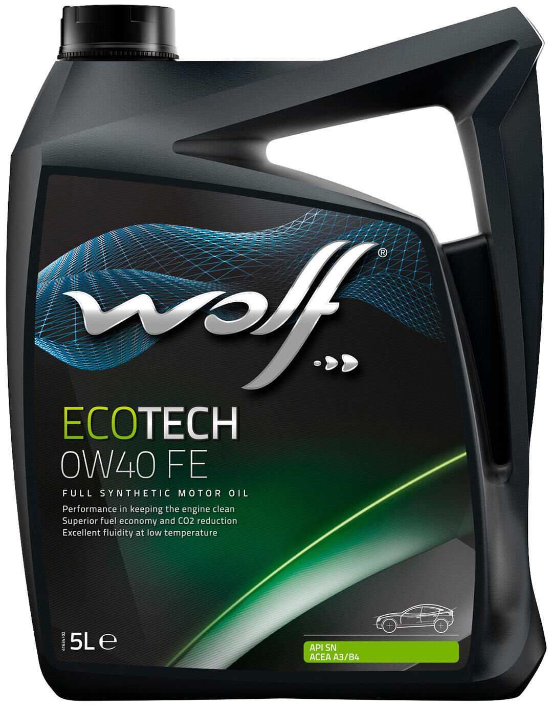 Wolf motorolie ecotech fe . motoroil 0w40 5l ecotech fe
