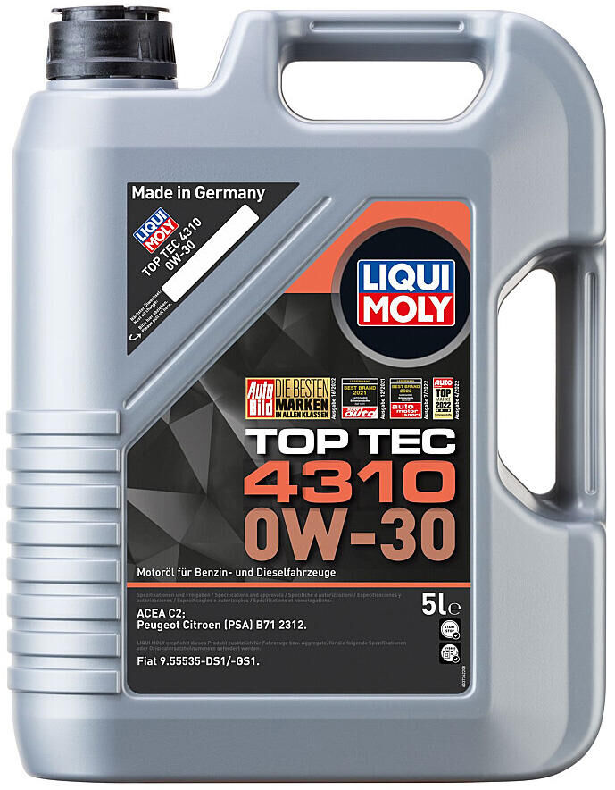 Liqui moly motorolie top tec 4310 . oil top tec 4310 0w-30 5l