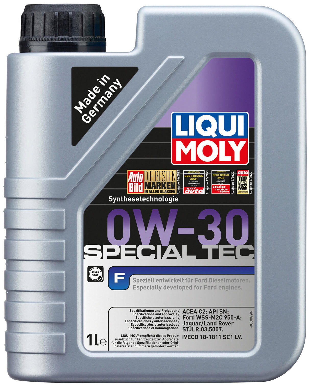 Liqui moly motorolie special tec f . special tec f 0w-30 1ltr.