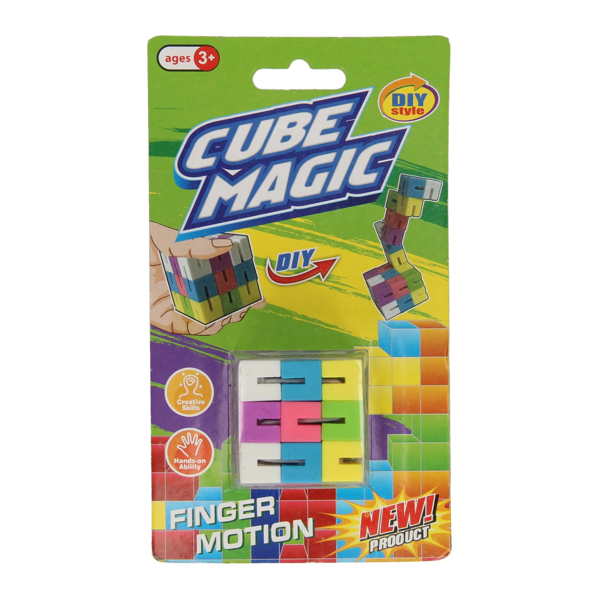 Houten schakelpuzzel kleur