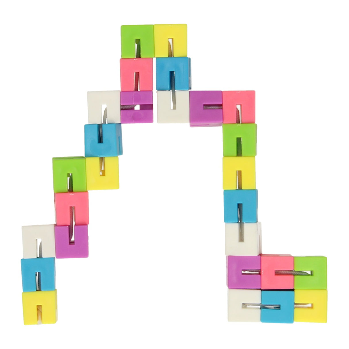 Houten schakelpuzzel kleur