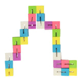 Houten schakelpuzzel kleur