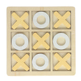 Houten boter, kaas en eieren spel - 14x14cm