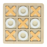 Houten boter, kaas en eieren spel - 14x14cm