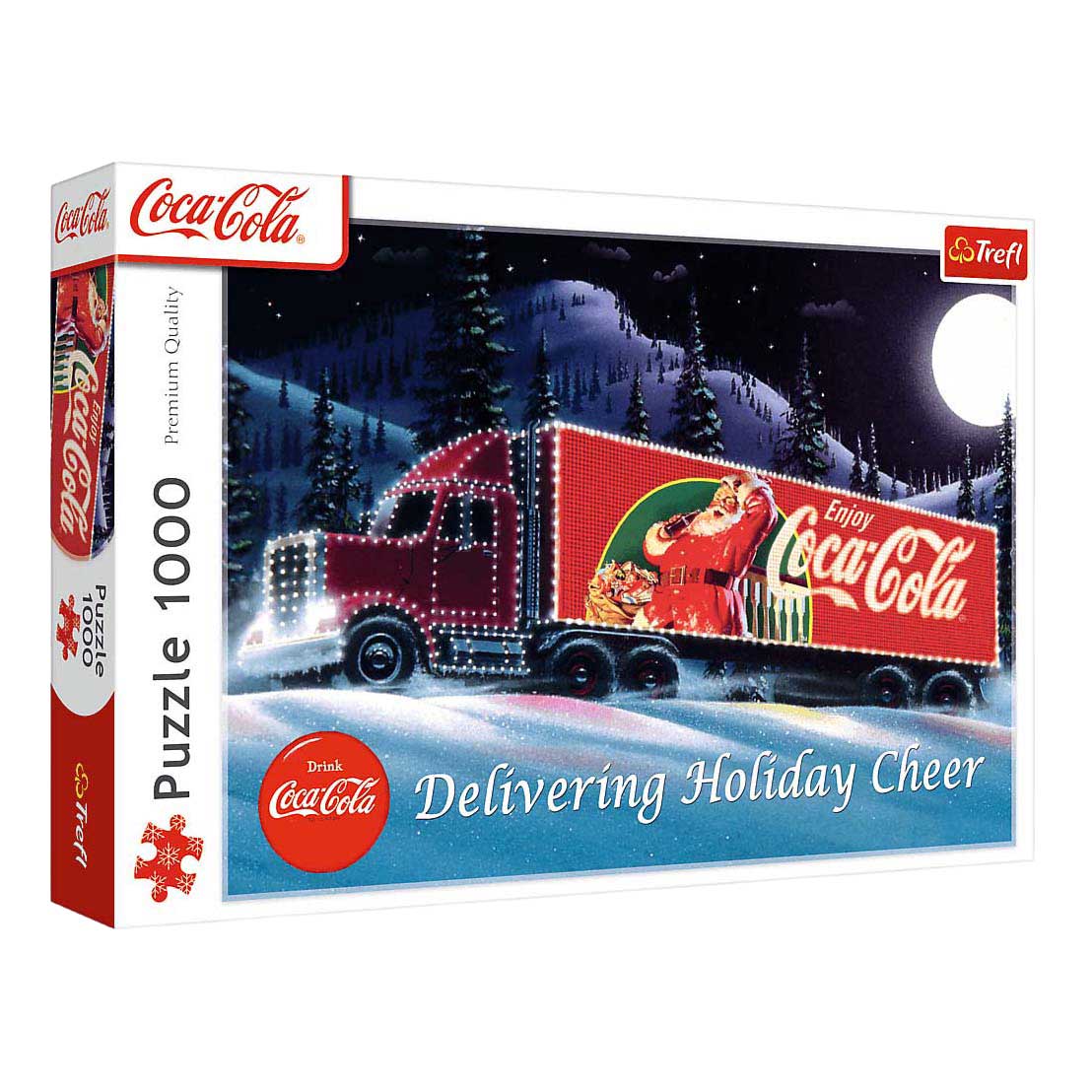 Kerstpuzzel coca cola kerstvrachtwagen - 1000st.