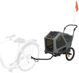 Trixie fietskar grijs salie