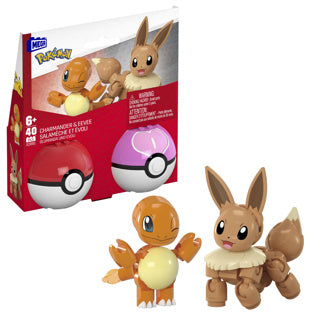 Pokemon mega 2-pack eevee en charmander
