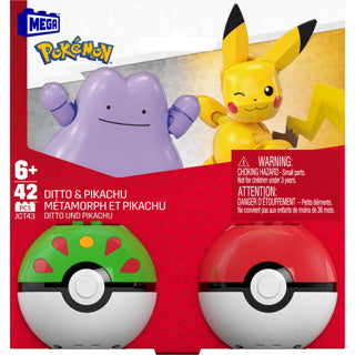 Pokemon mega pokebal 2 pak assorti