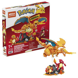 Mattel pokemon mega charmander evolutie set