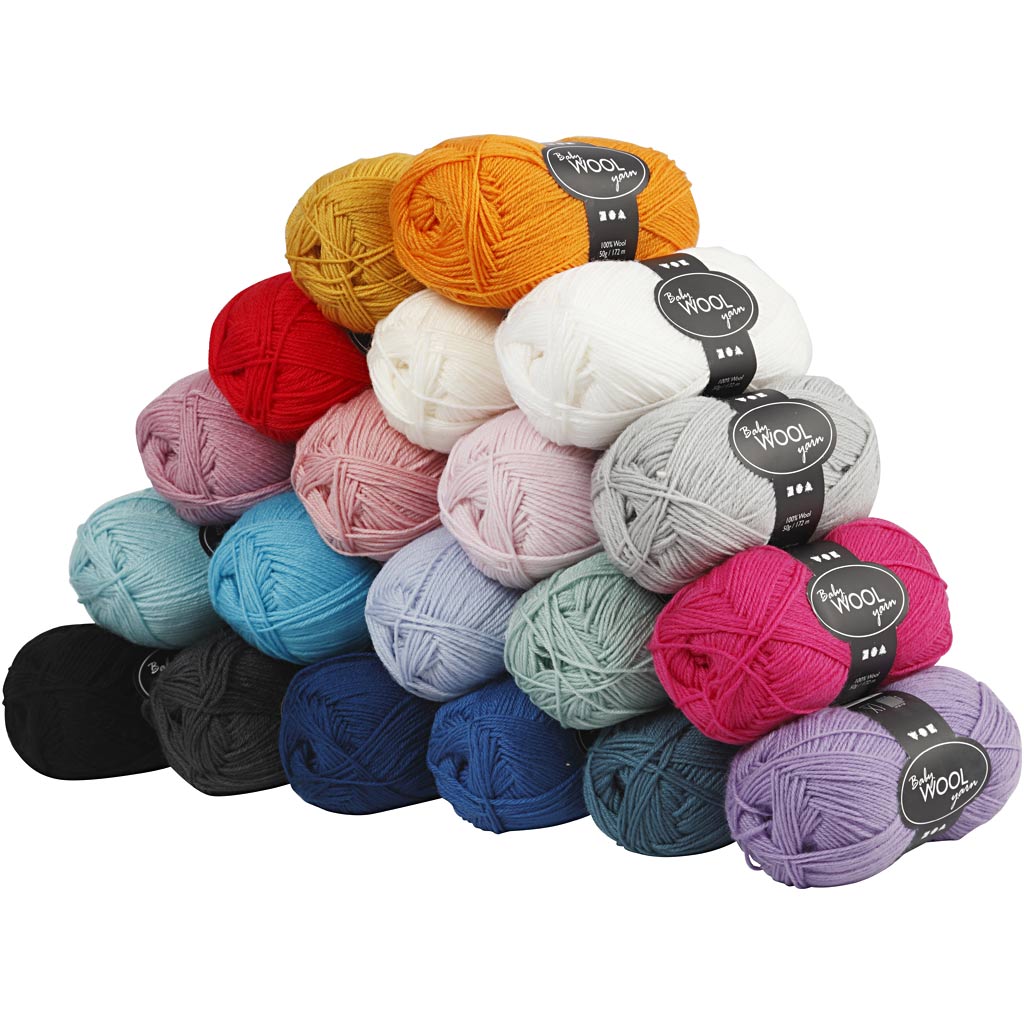 Creativ company babygaren, 20x50 gr 1 doos