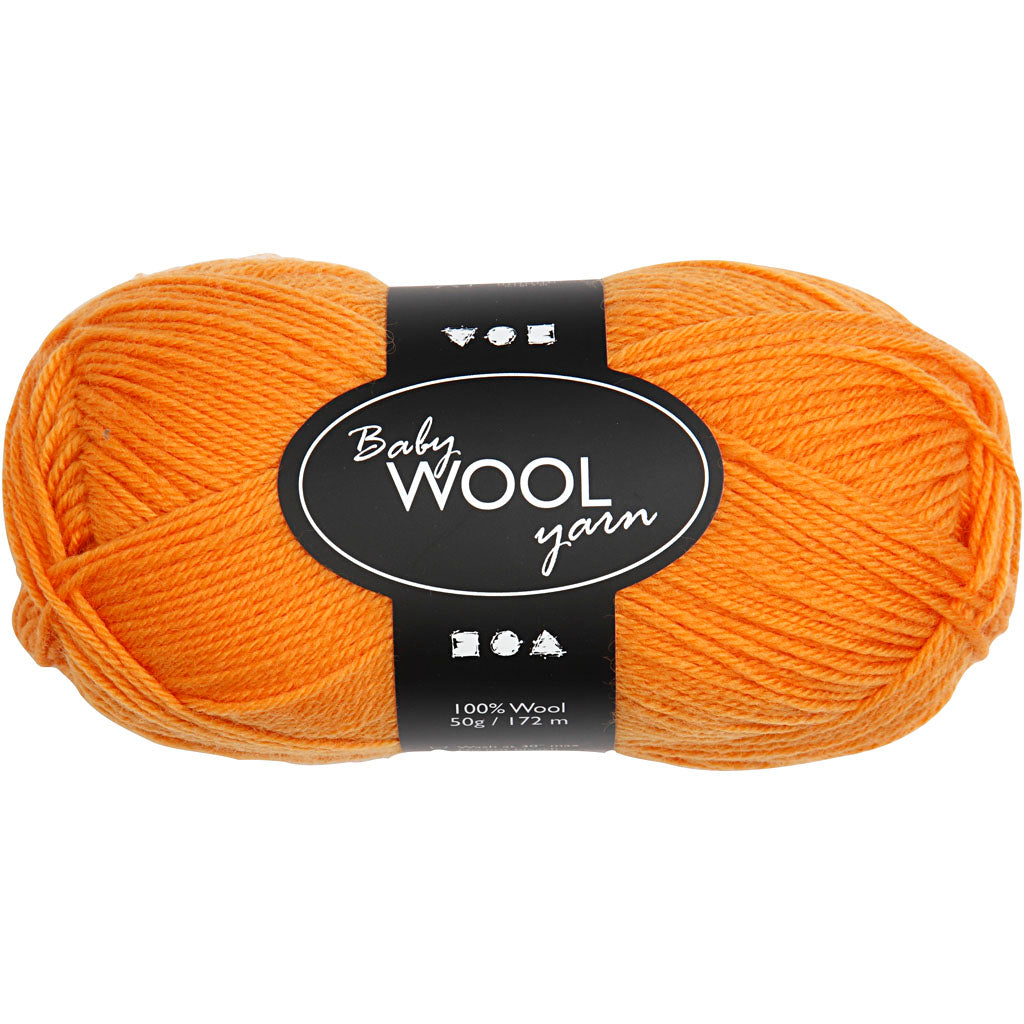 Creativ company baby garen, l: 172 m, oranje, 50 gr 1 bol