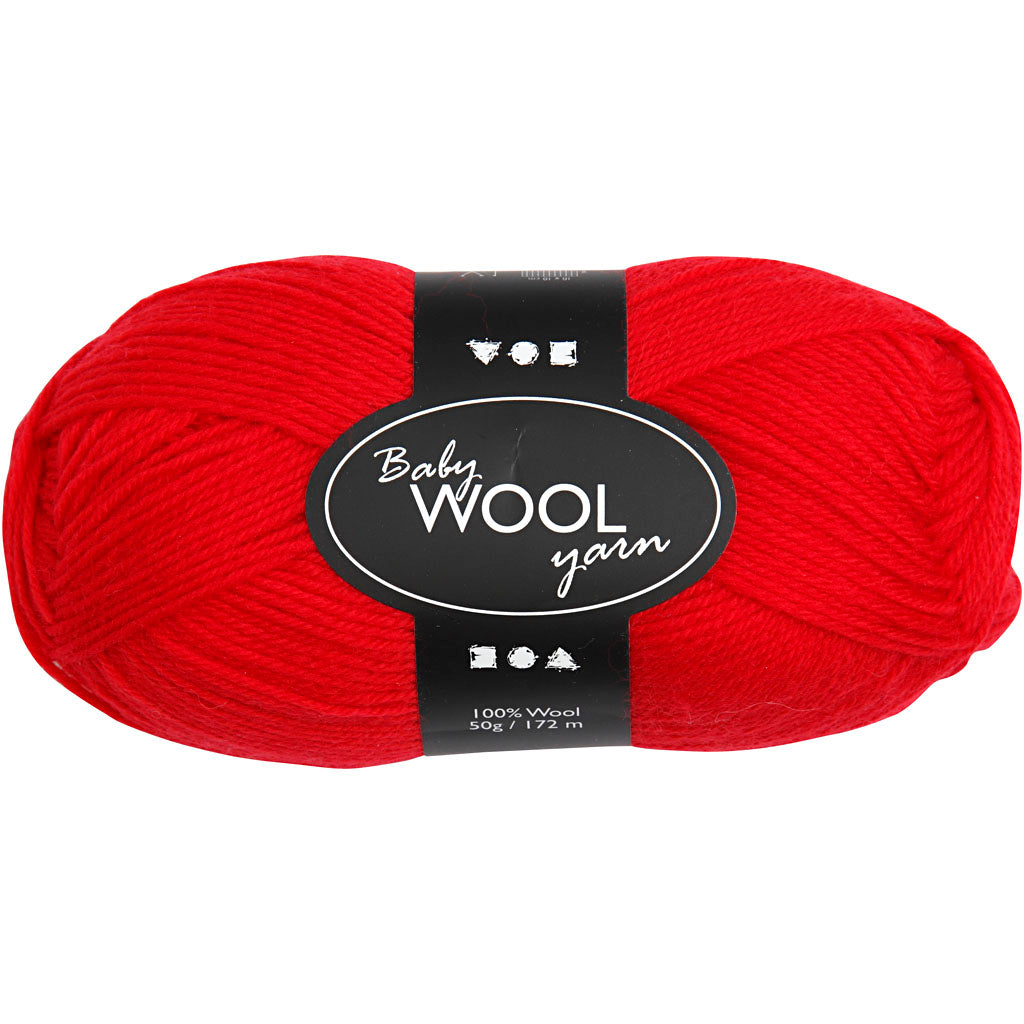 Creativ company baby garen, l: 172 m, rood, 50 gr 1 bol