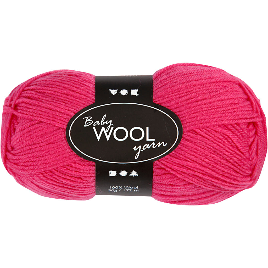 Creativ company baby garen, l: 172 m, cerise, 50 gr 1 bol