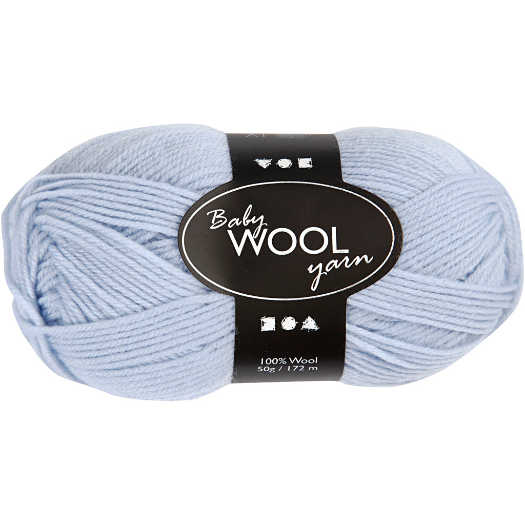 Creativ company baby garen, l: 172 m, lichtblauw, 50 gr 1 bol