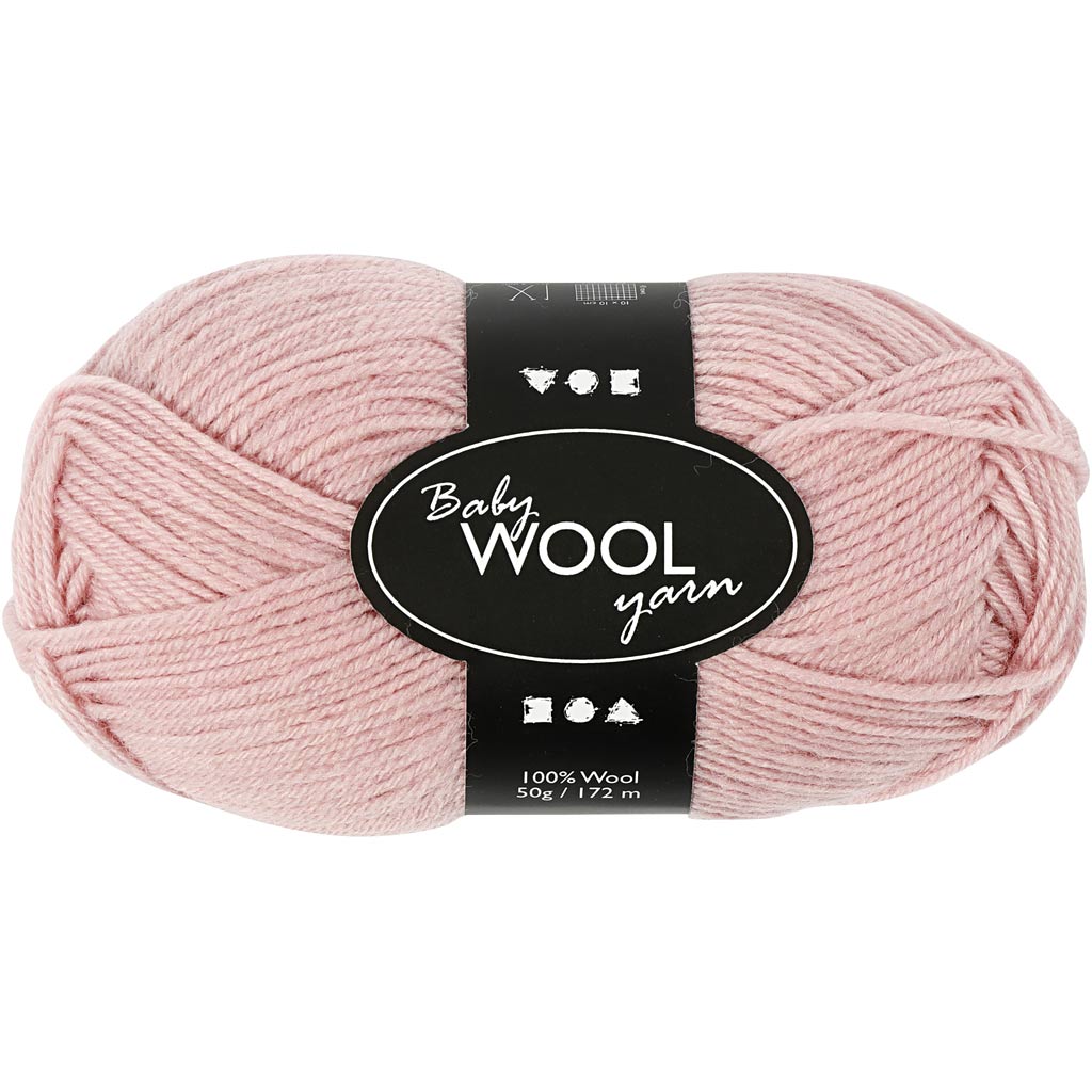Creativ company baby garen, l: 172 m, dusty rose, 50 gr 1 bol