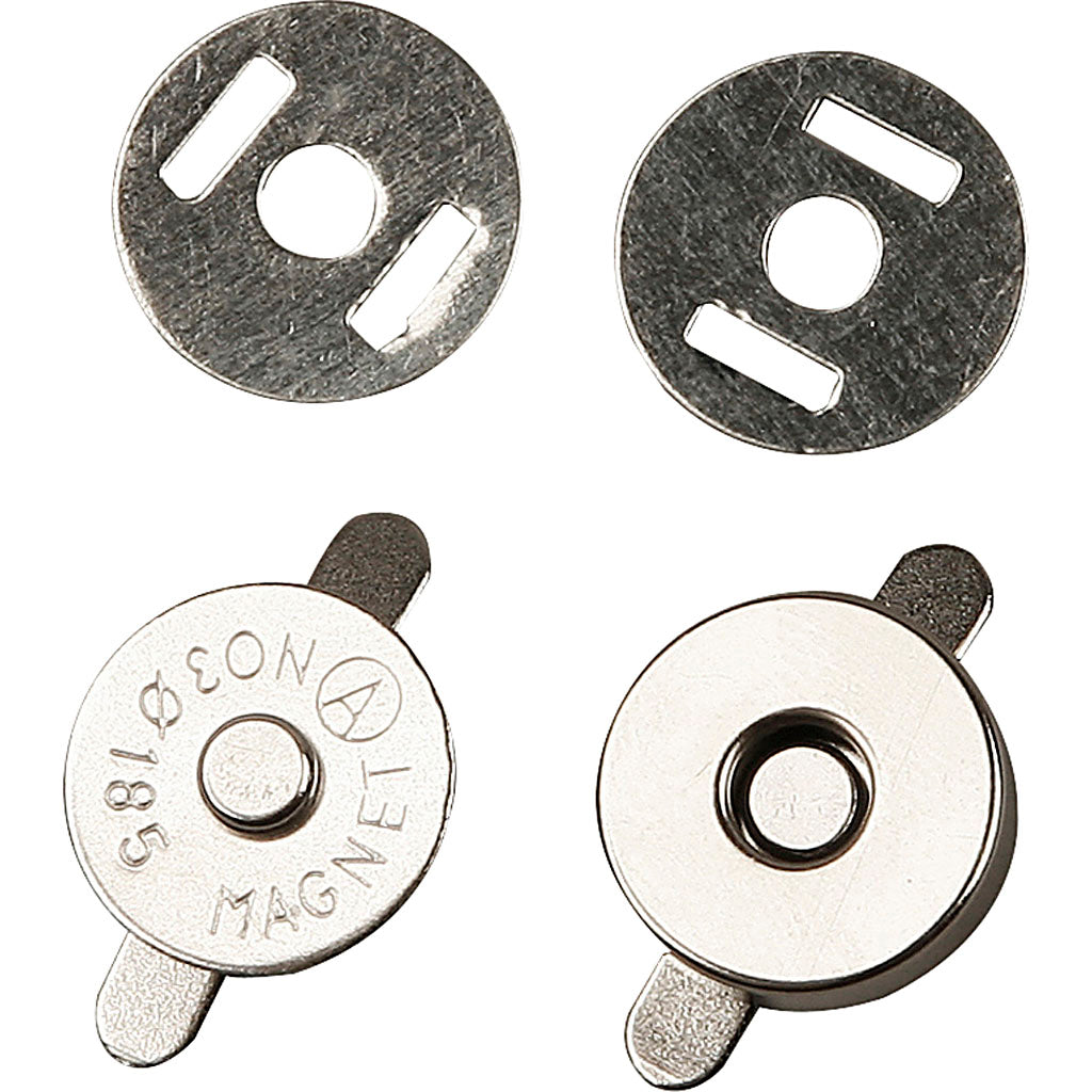 Creativ company magnetische sluiting, d 18 mm, 25 stuk 1 doos