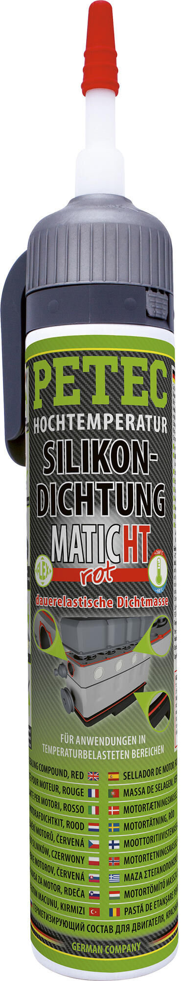 Petec afdichtpasta silicone seals 200 ml rot matic ht
