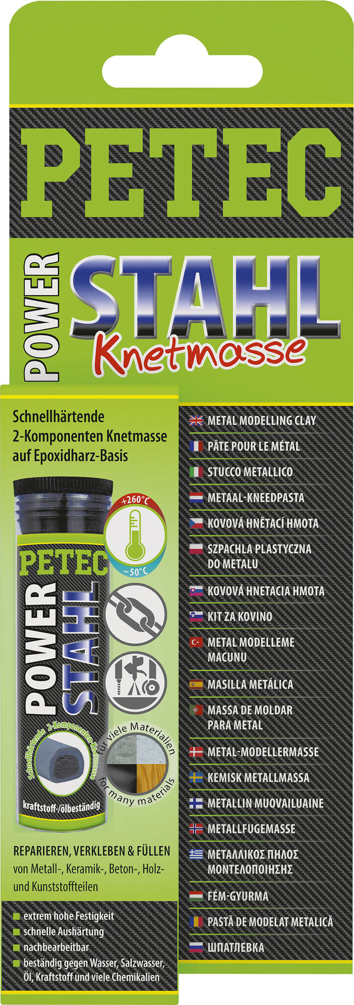 Petec metaal vervanger power stahl power steel