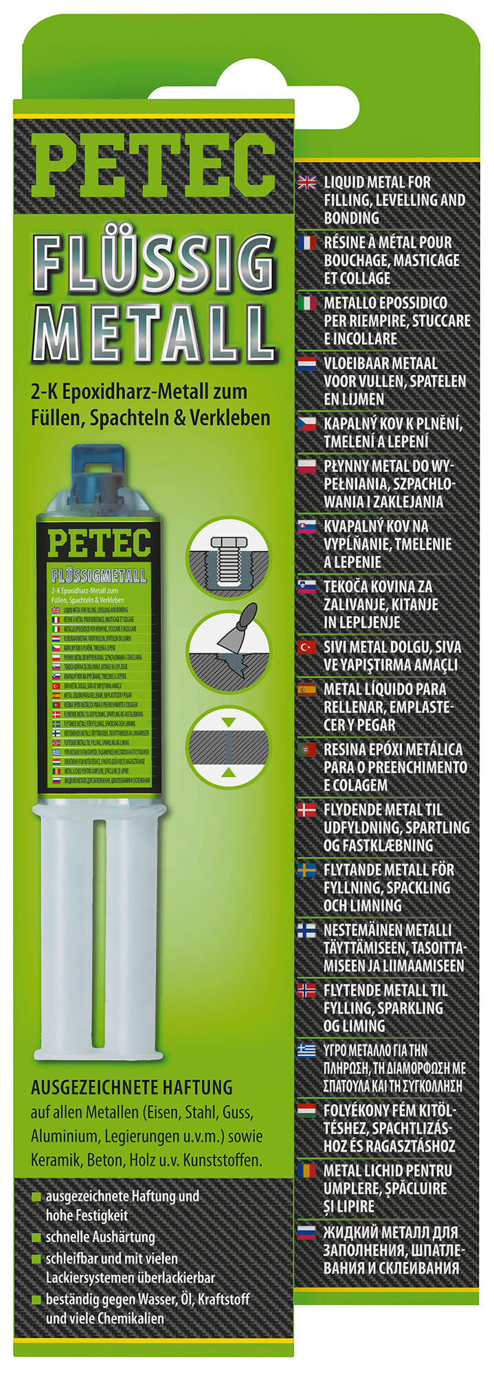 Petec metalen vervanging flüssigmetall liquid metal