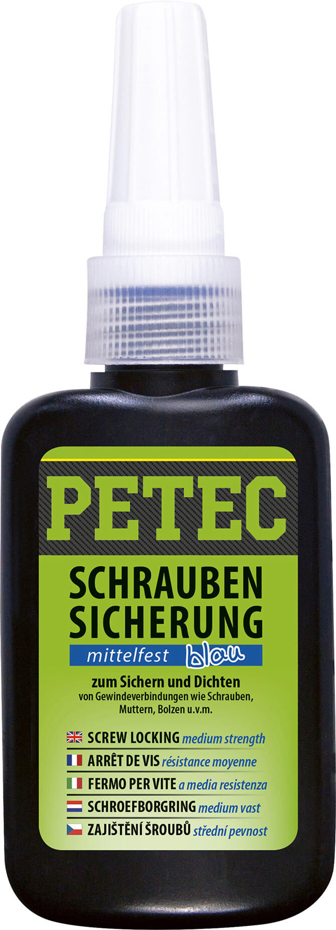 Petec schroefbeveiliging power screw retention 50g medium strength blu
