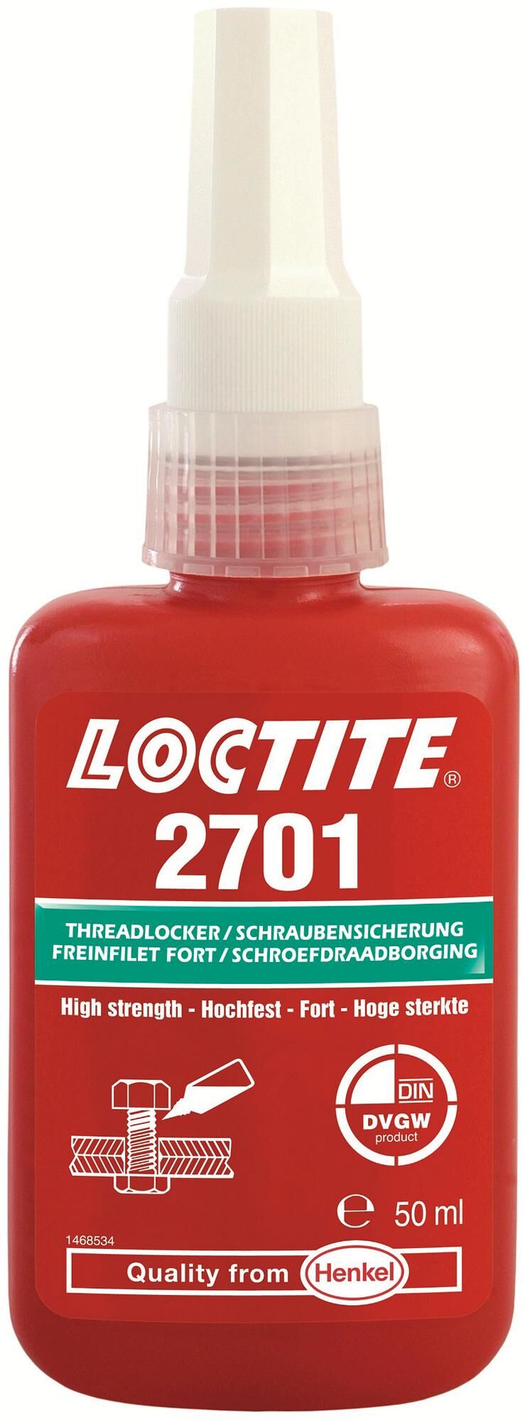 Loctite schroefbeveiliging 2701 2701 50 ml water bottles