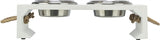 Trixie be nordic set voerbak waterbak hout RVS wit