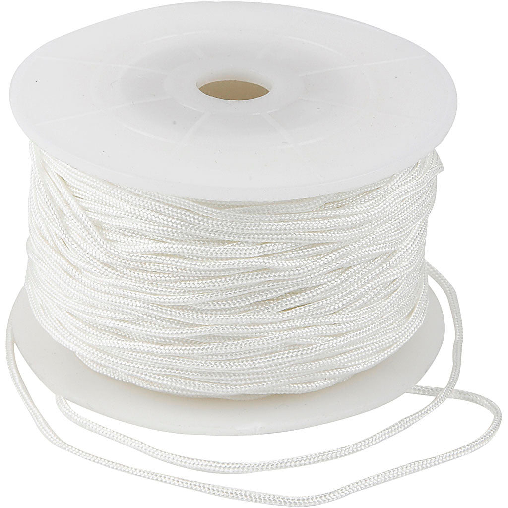 Creativ company polyester koord, dikte 1,8 mm, wit, 50 m 1 rol