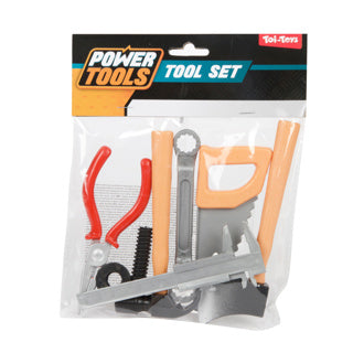 Toi-toys power tools gereedschapset in zak, 7dlg.