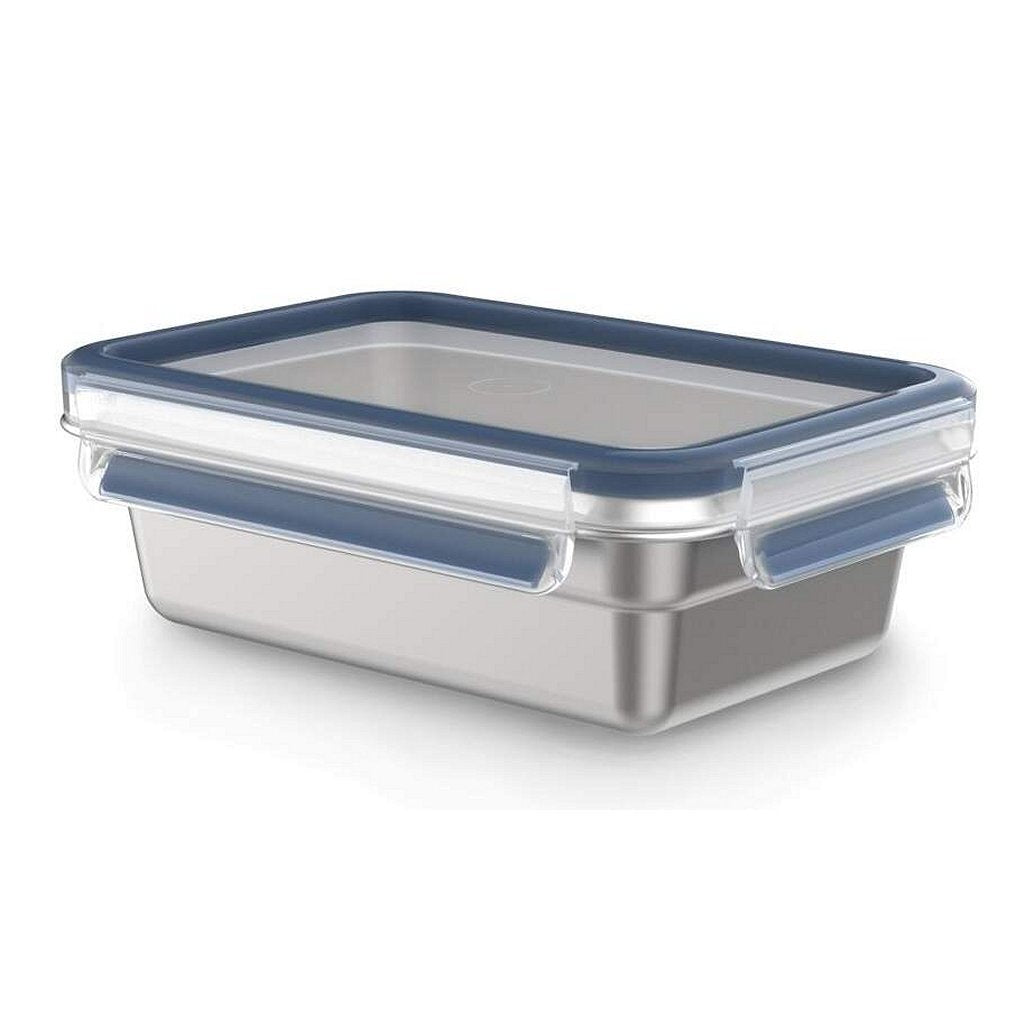 Tefal n1150410 masterseal vershoudbakje 0.8l rvs blauw