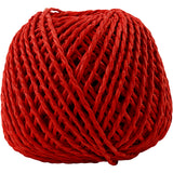 Creativ company papier garen, dikte 2,5-3 mm, rood, 150 gr, 40 m 1 bol
